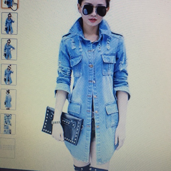 jean dress with jacket